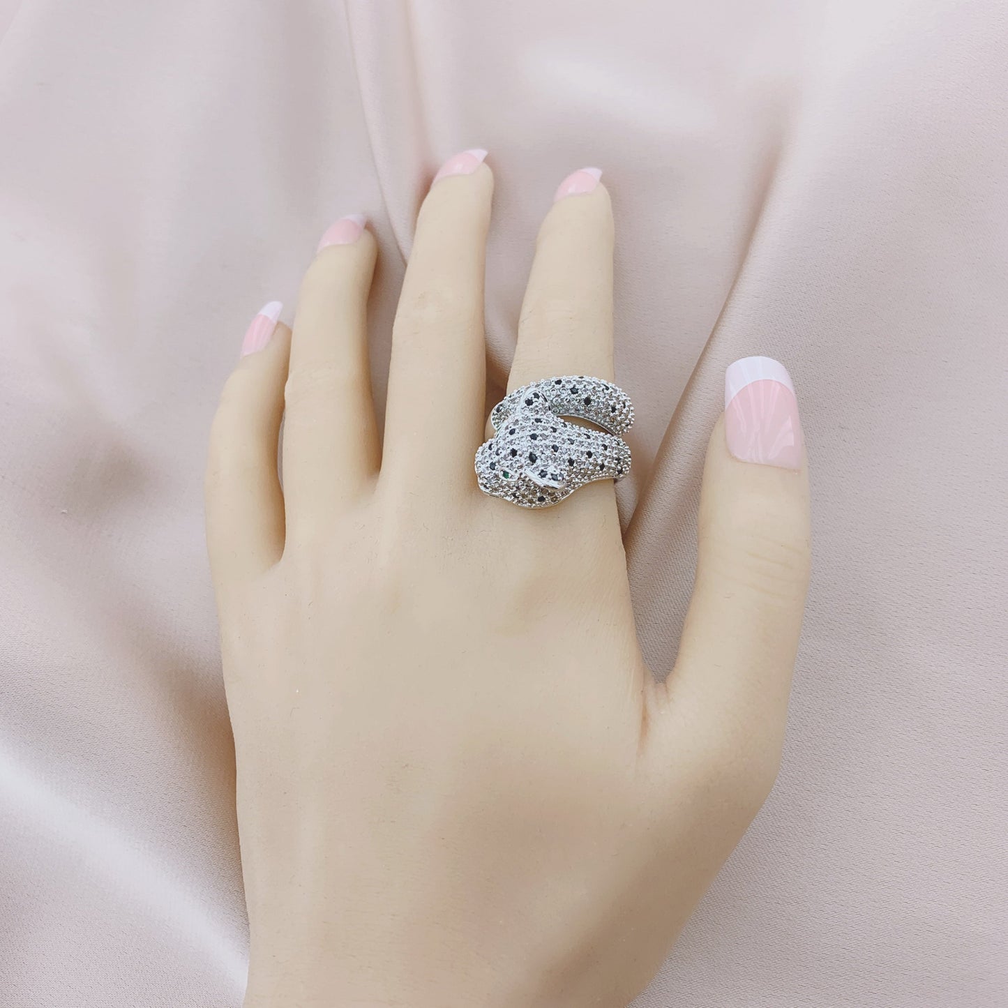 Women's Fashion Leopard CZ Ring