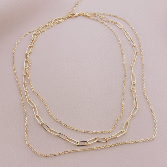 Women's Fashion Multiple Layered Chain Necklace