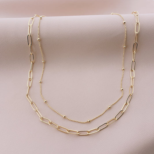 Women's Fashion Multiple Layered Chain Necklace