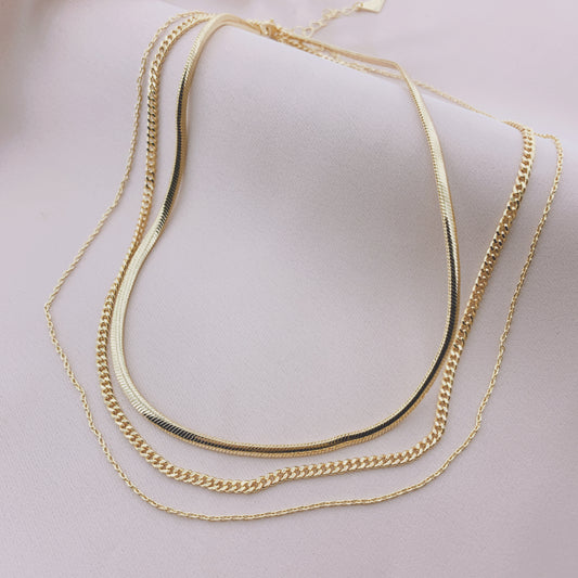 Women's Fashion Multiple Layered Chain Necklace