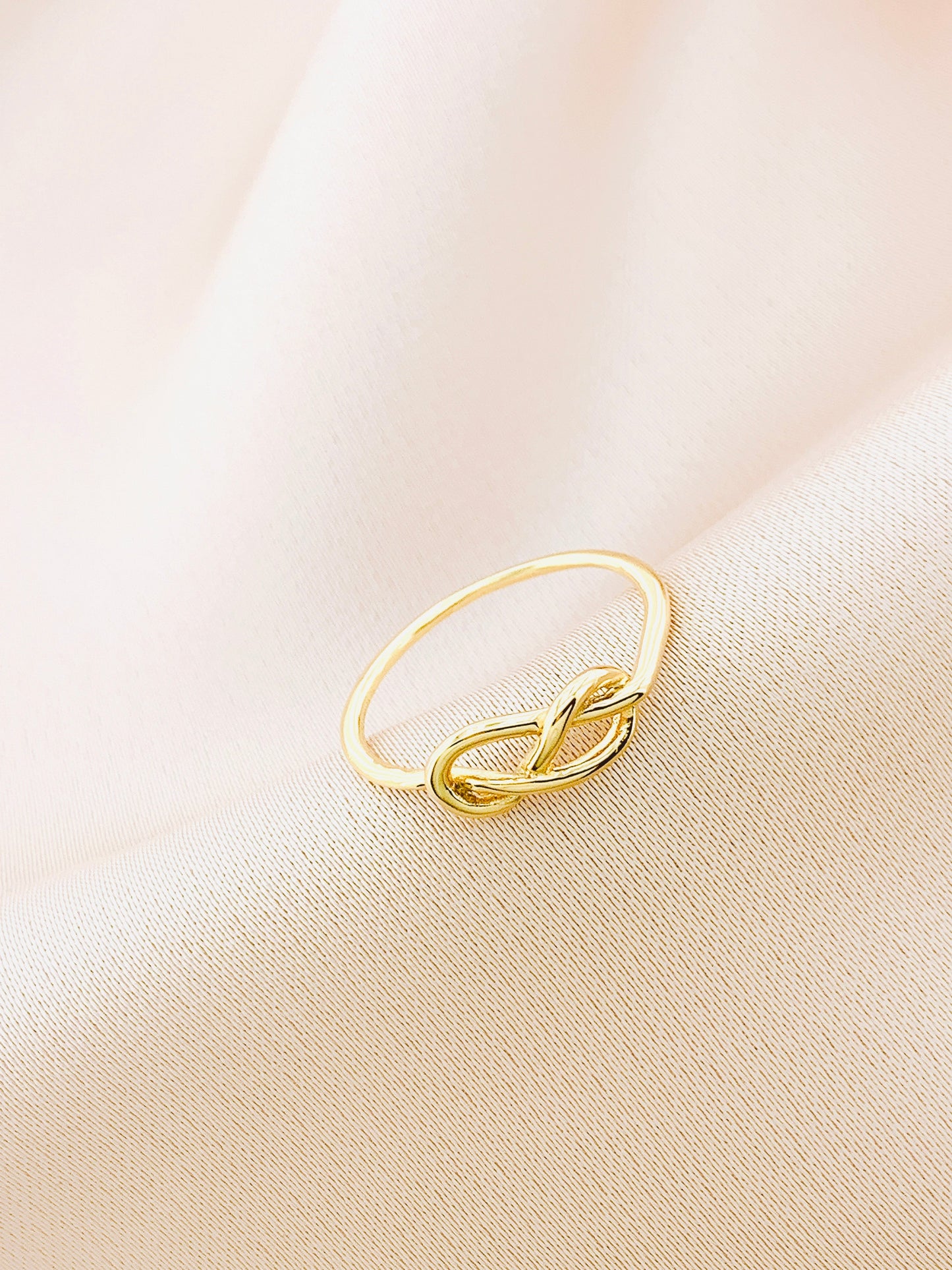 925 Silver Love Knot Plain Ring