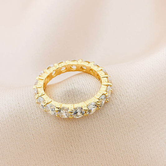 925 Silver CZ Eternity Ring