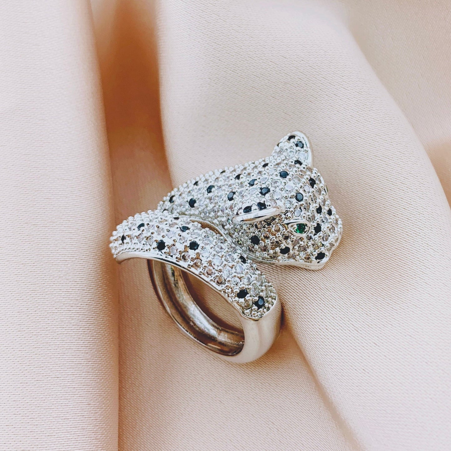 Women's Fashion Leopard CZ  Ring