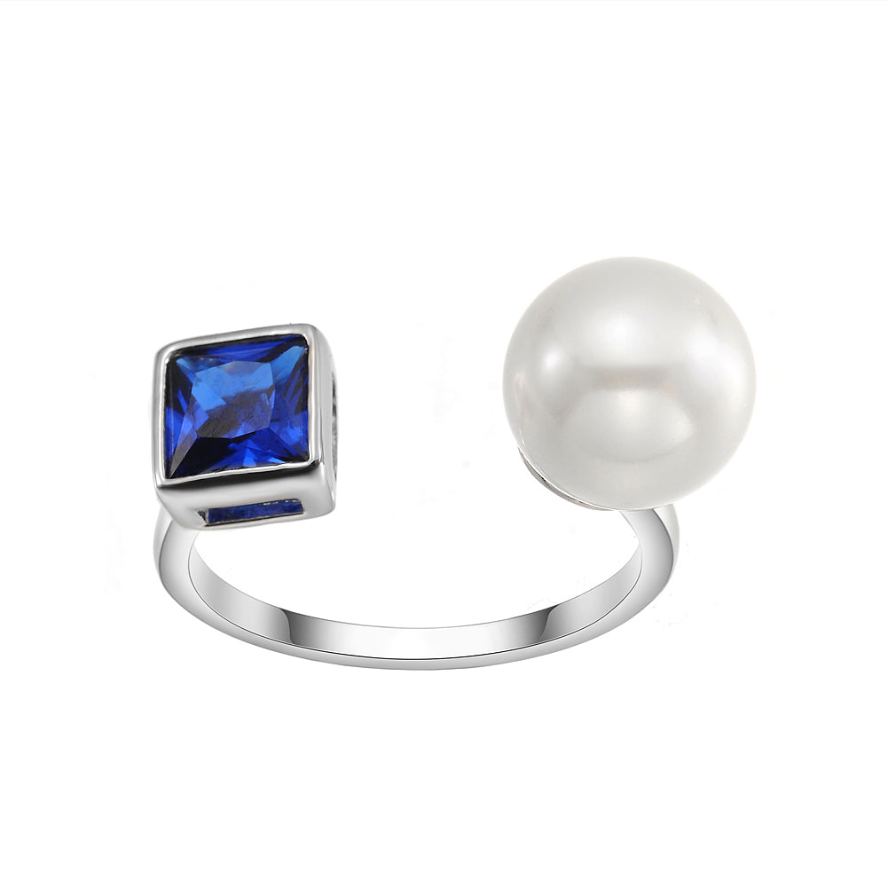 Women's Fashion Adjustable Open Pearl Ring