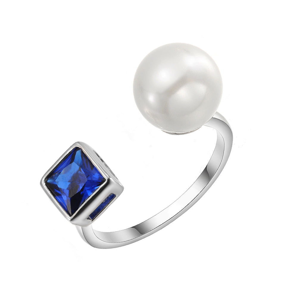 Women's Fashion Adjustable Open Pearl Ring