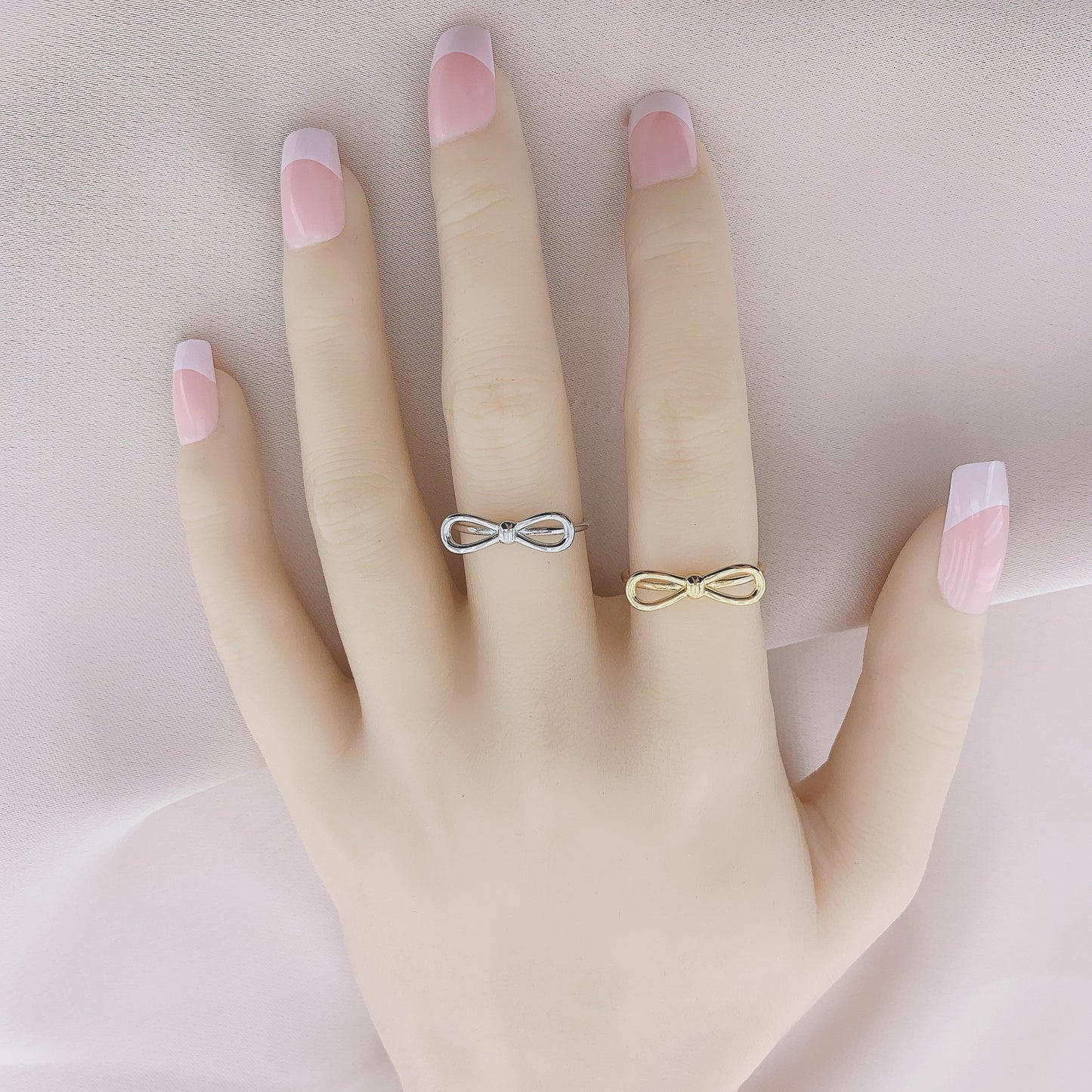 925 Silver Bowknot Plain Ring