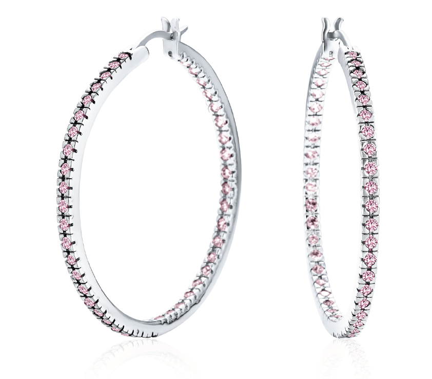 Women's Fashion CZ Hoop Earring