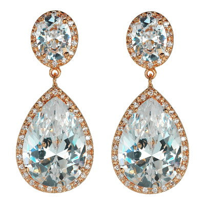 Women's Fashion CZ Bridal Wedding Earring