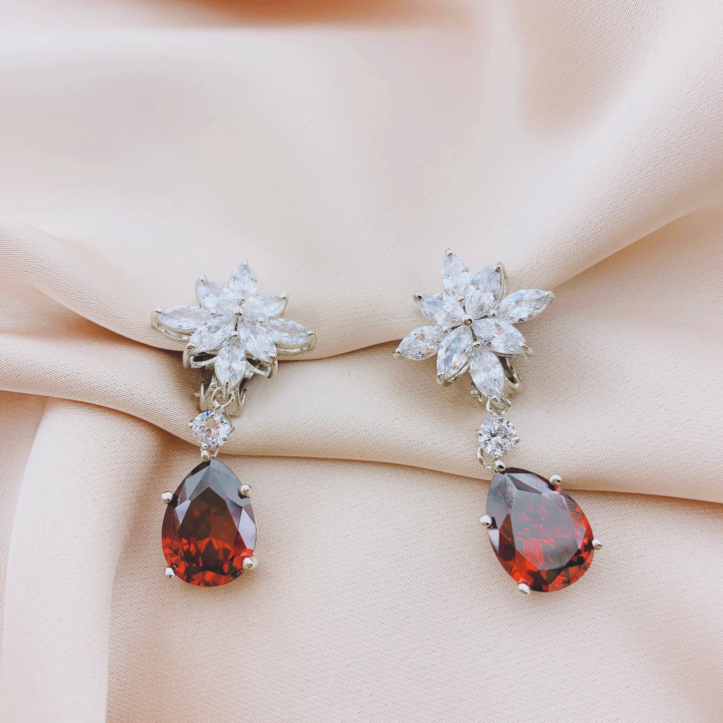 Women's Fashion CZ Drop Dangle Earring