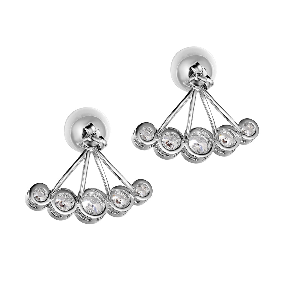 Women's Fashion CZ Earring Jackets