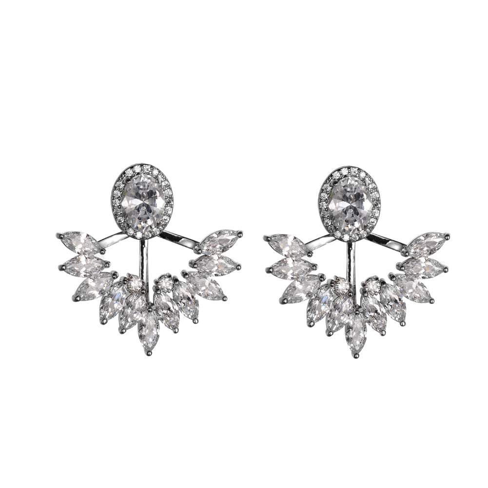 Women's Fashion CZ Earring Jacket