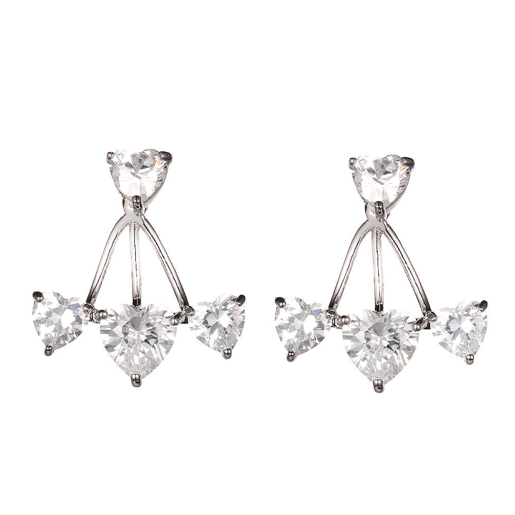 Women's Fashion CZ Earring Jackets