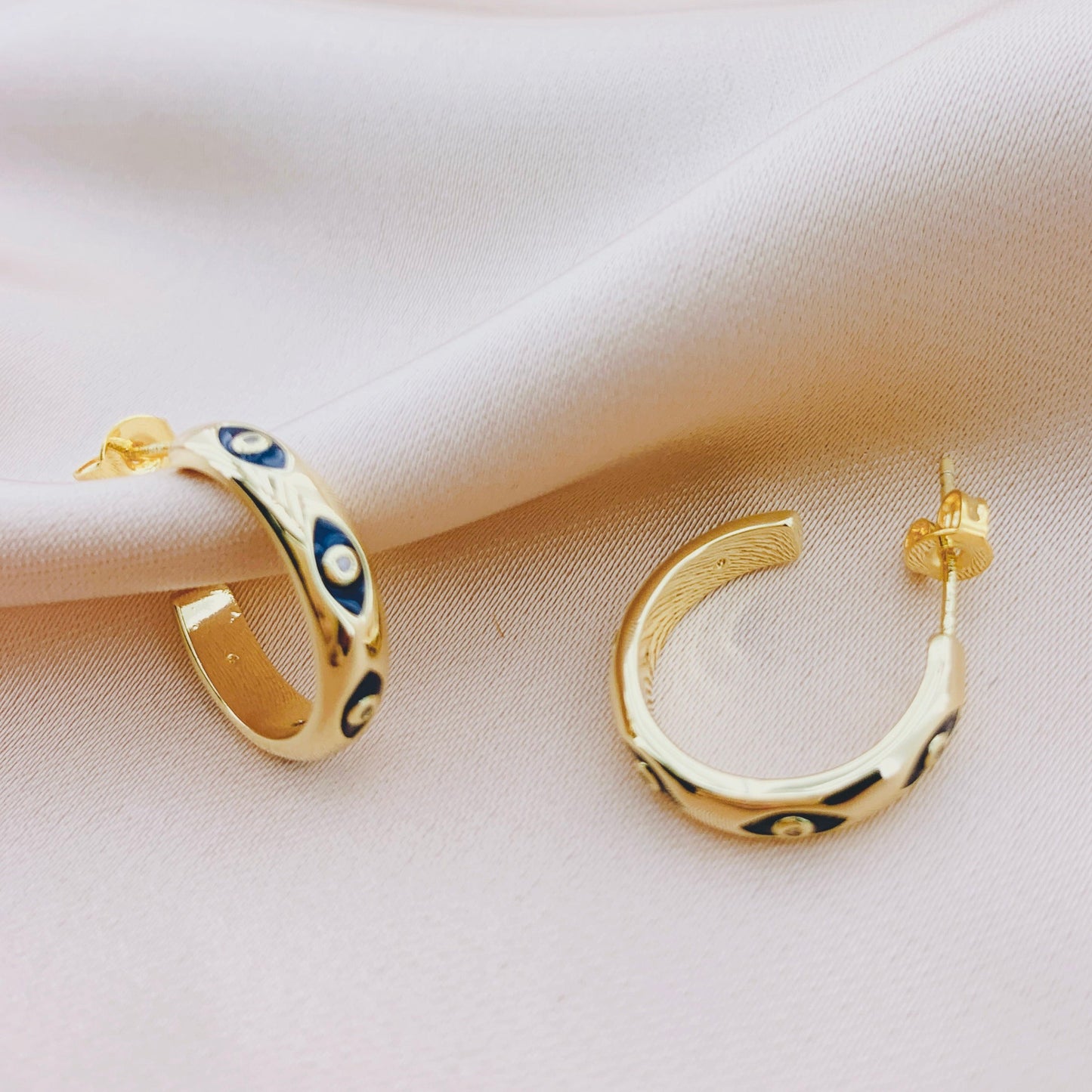 Women's Fashion Evil eye Hoop Earring