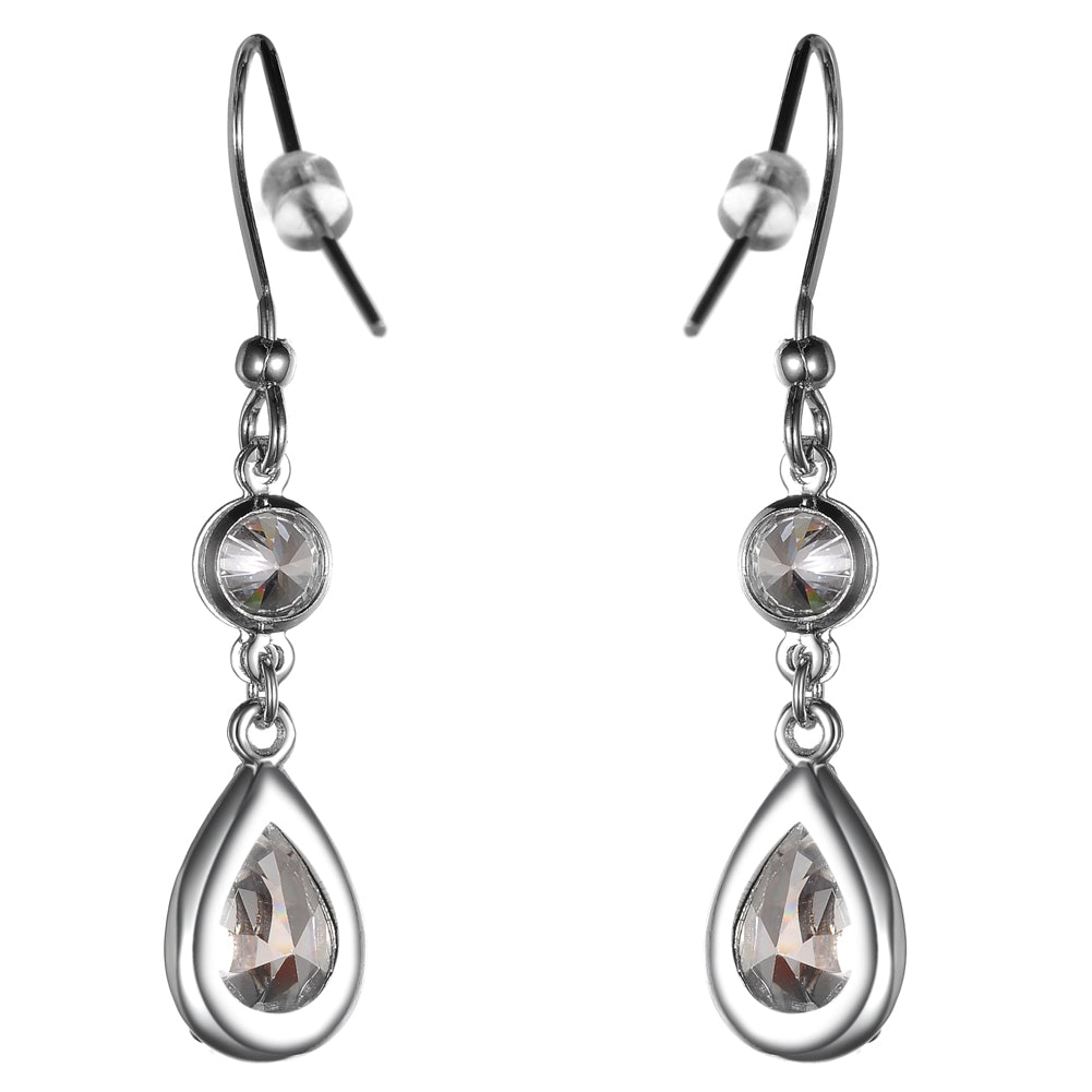 Women's Fashion CZ Dangle Drop Earring