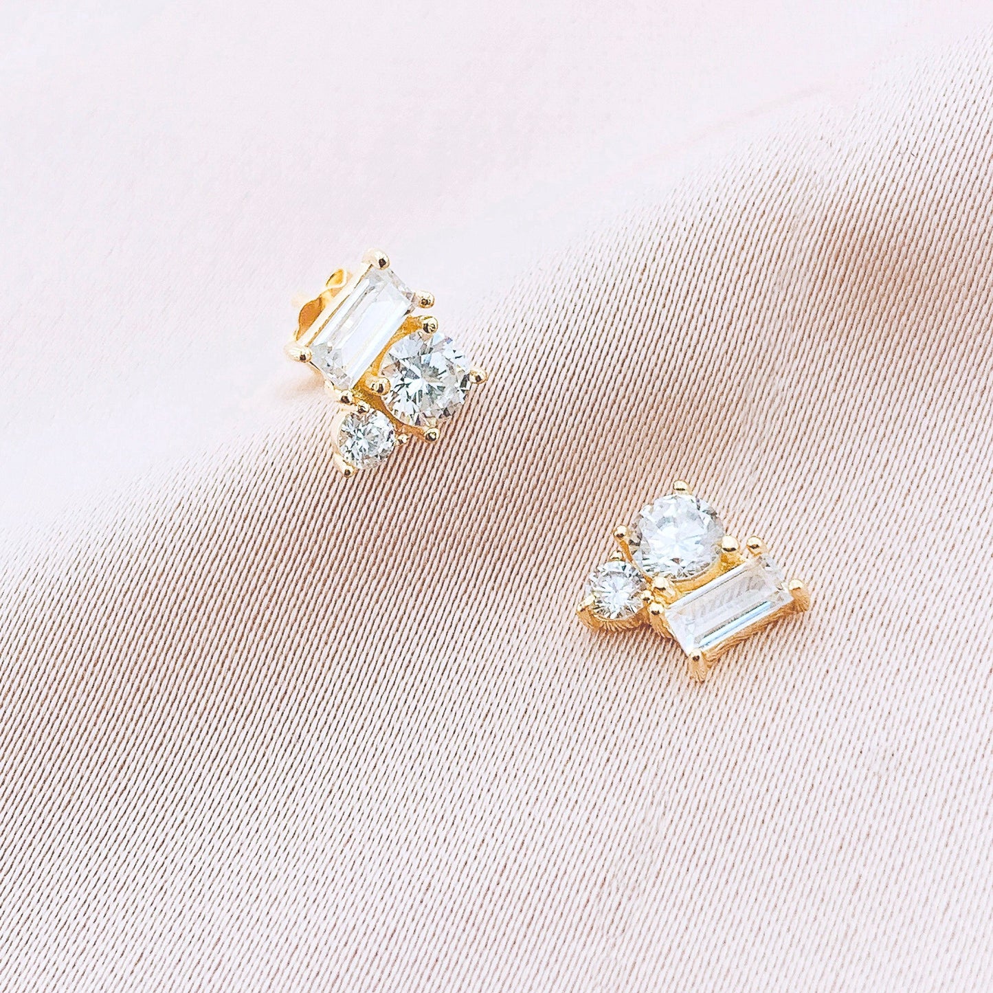 925 Silver CZ Stud Earring