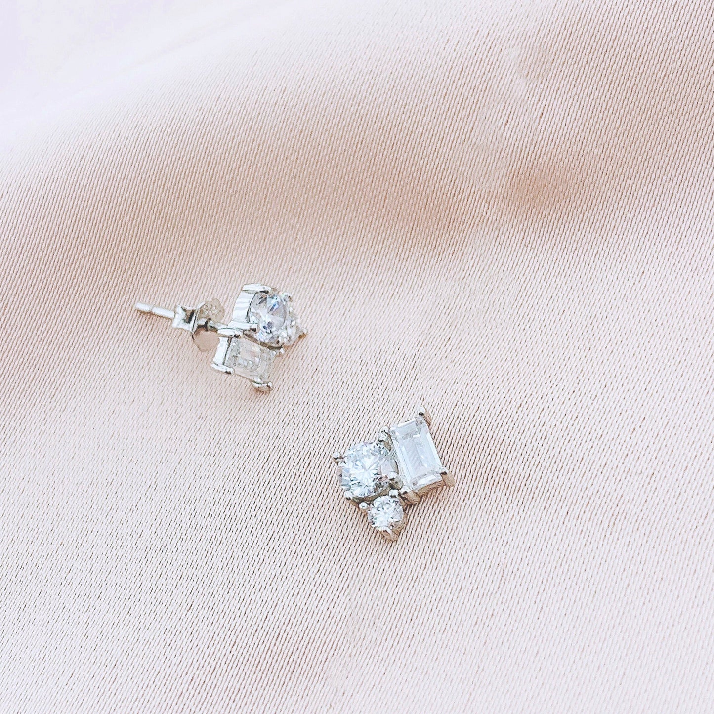 925 Silver CZ Stud Earring