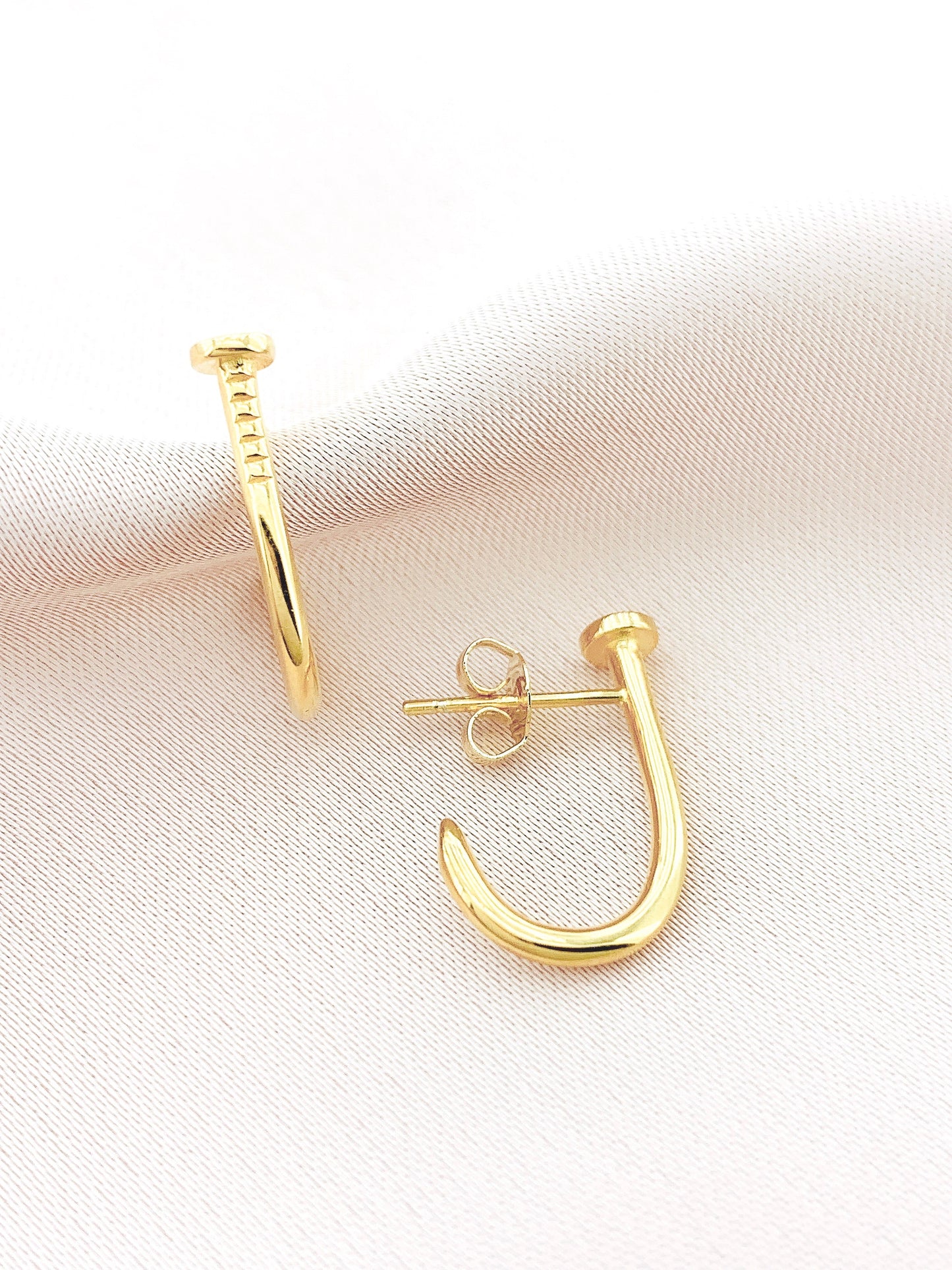 Women's Fashion Nail Hoop Earring