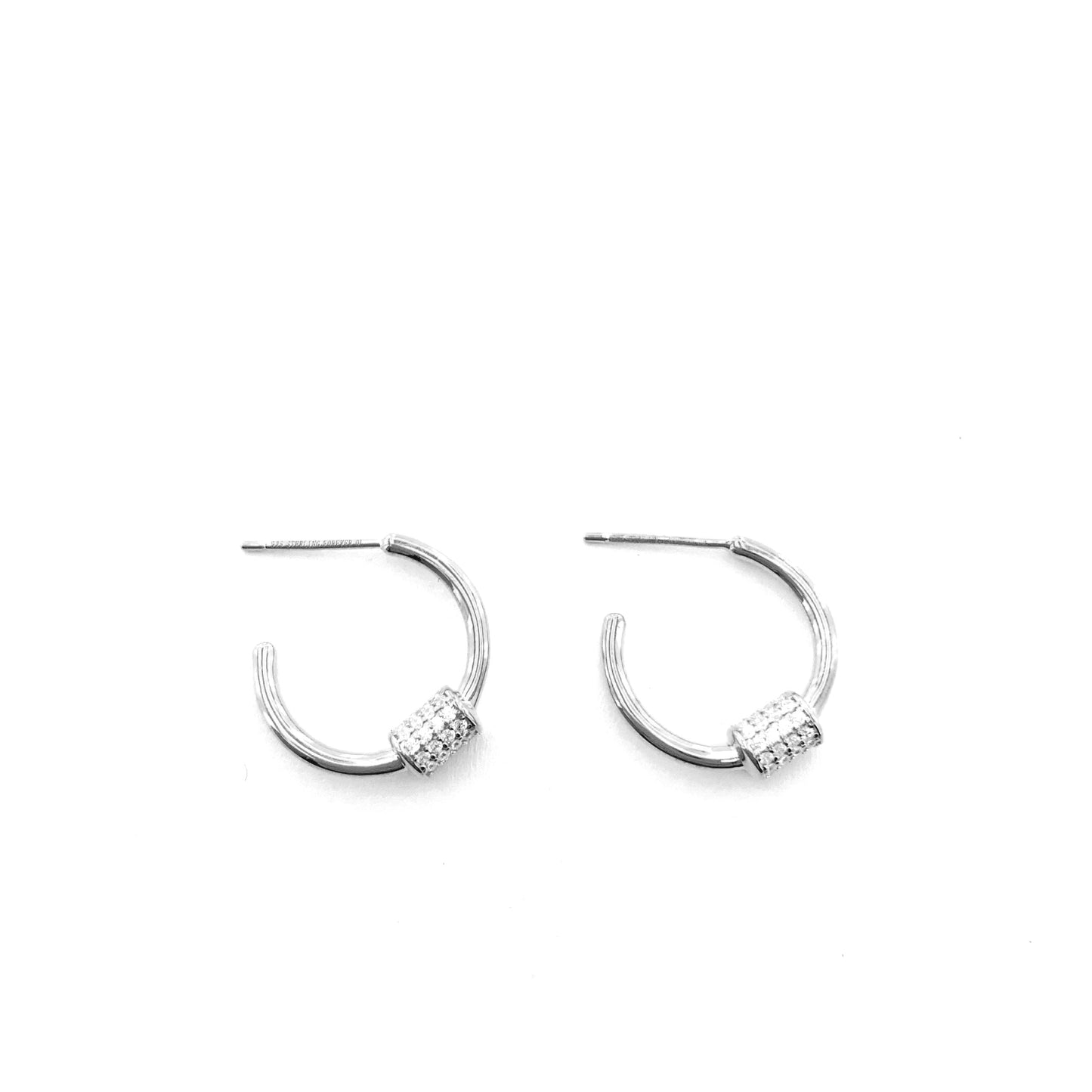 Women's Fashion CZ Hoop Earring