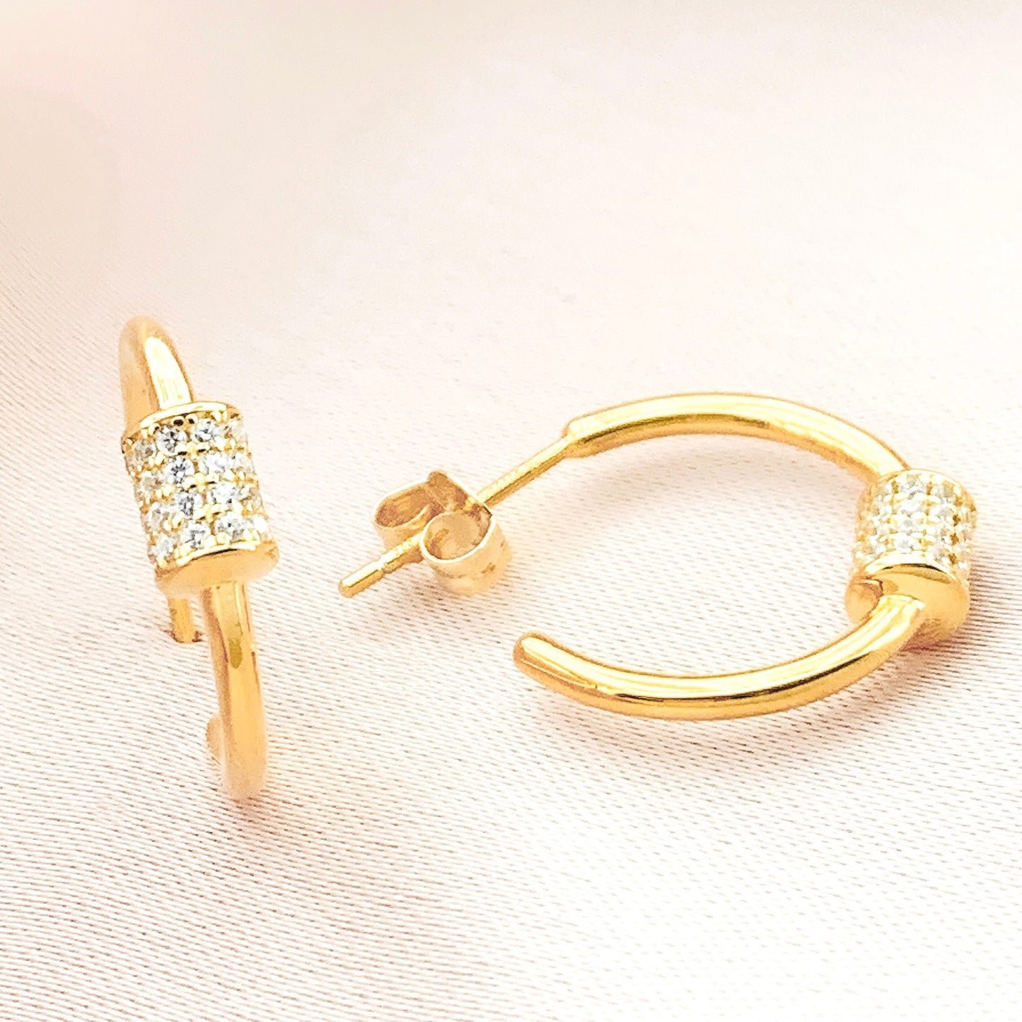 Women's Fashion CZ Hoop Earring