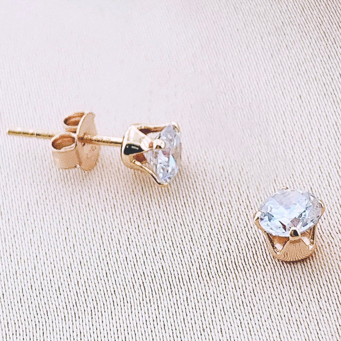 925 Silver CZ Stud Earring