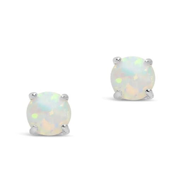 925 Silver Opal Stud Earring