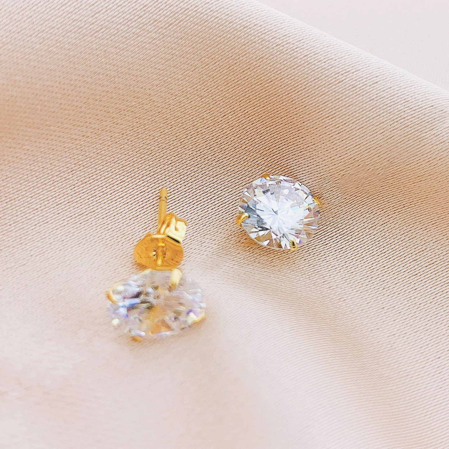 925 Silver CZ Stud Earring