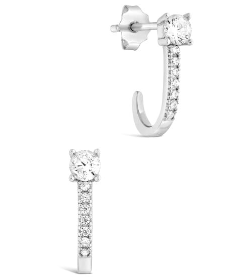 925 Silver CZ Earring