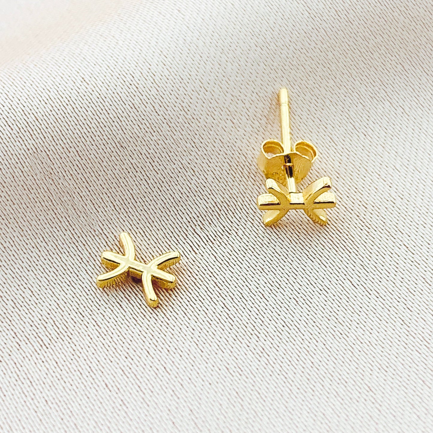 925 Silver Pisces Stud Constellation Earring