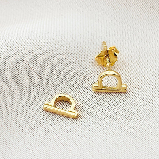 925 Silver Libra Stud Constellation Earring