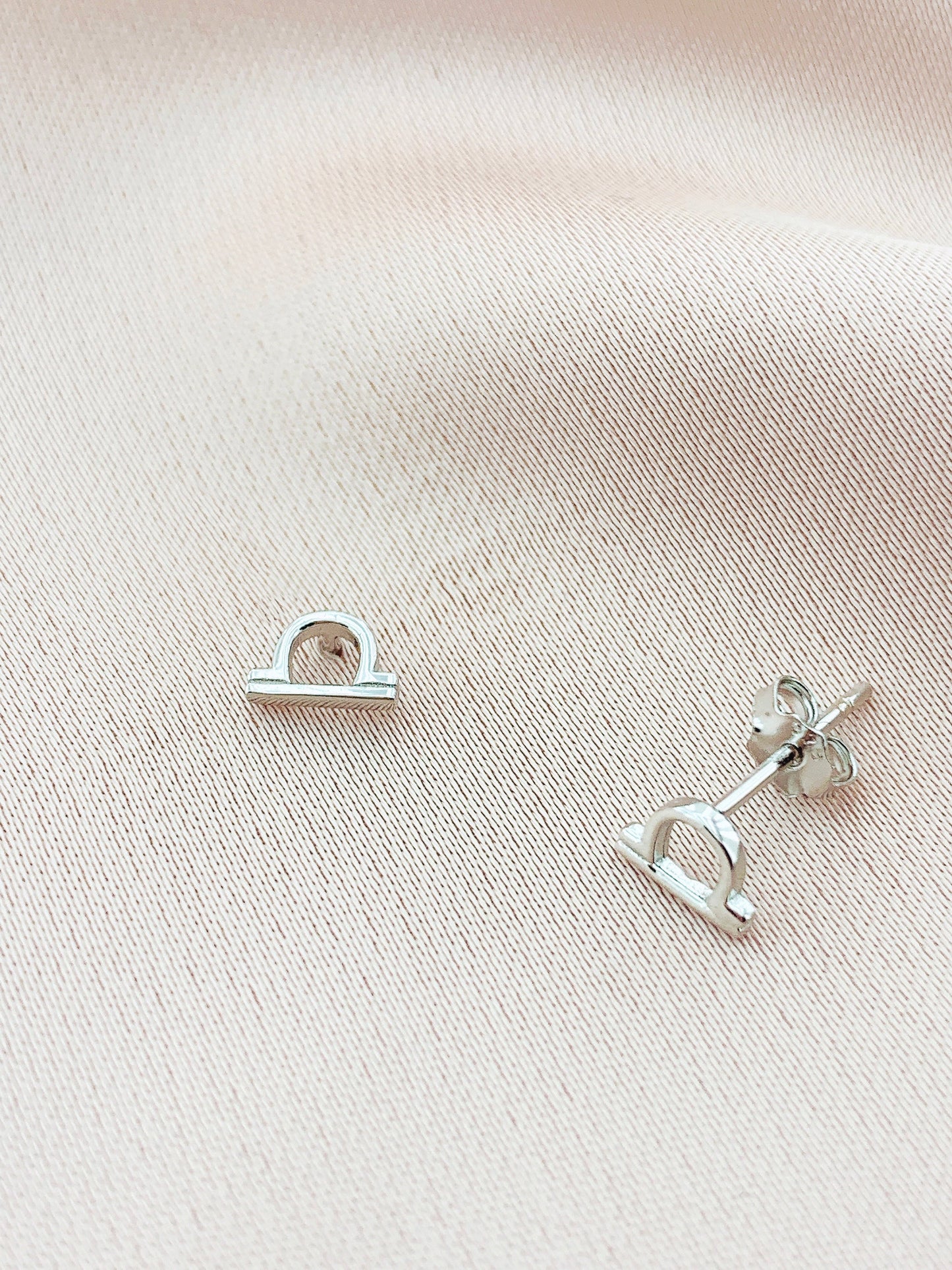 925 Silver Libra Stud Constellation Earring