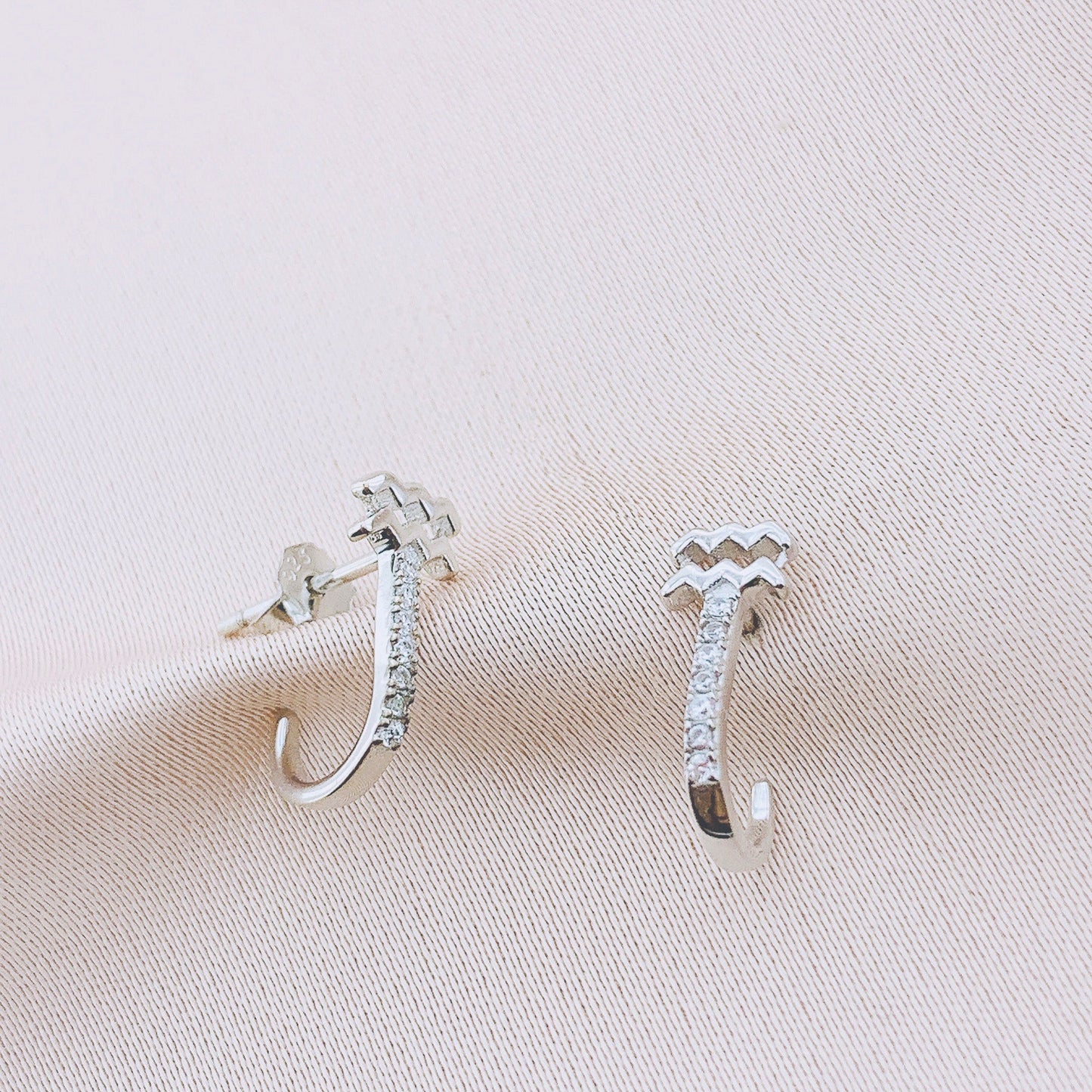 925 Silver Aquarius Stud Constellation Earring