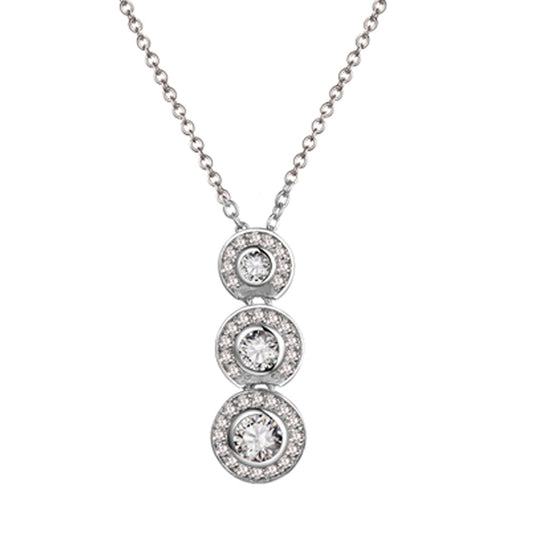 925 Silver CZ Necklace