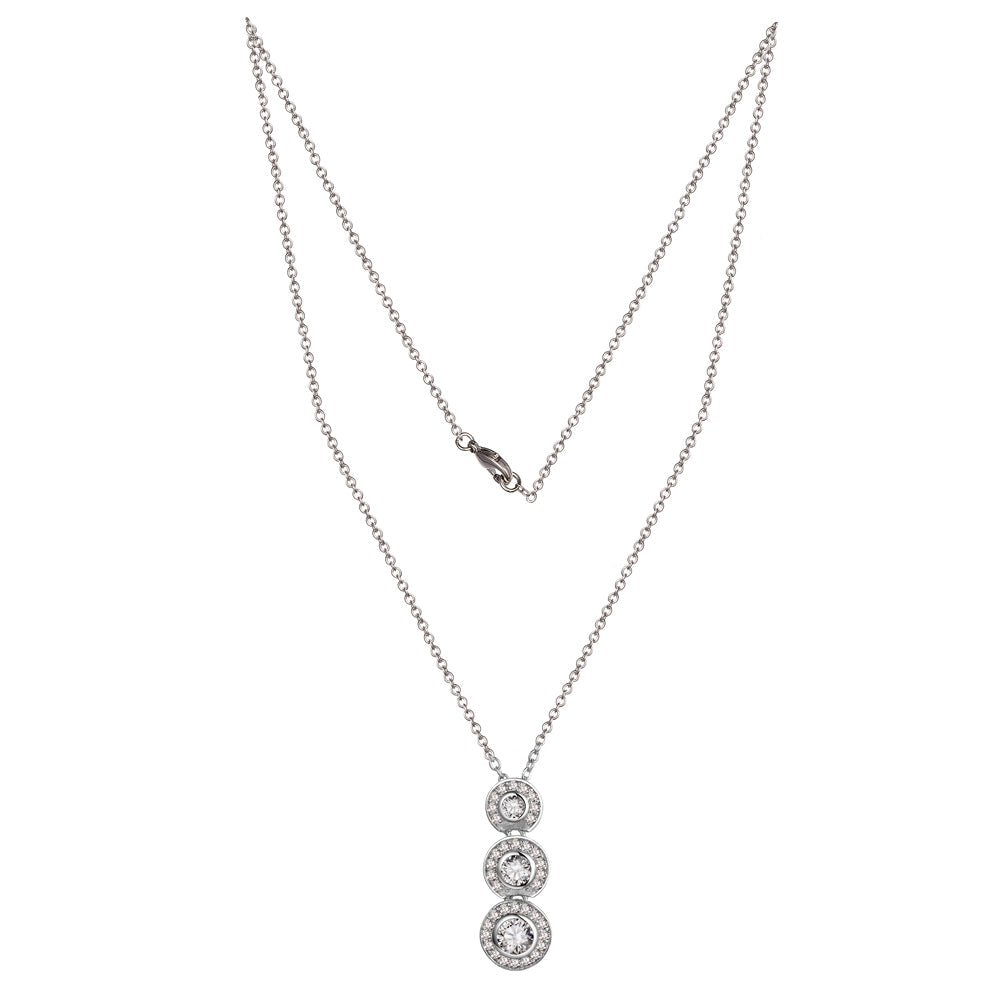 925 Silver CZ Necklace