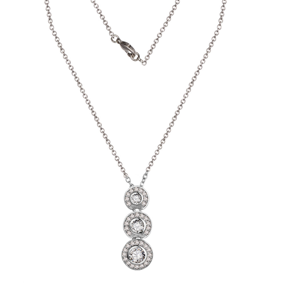 925 Silver CZ Necklace