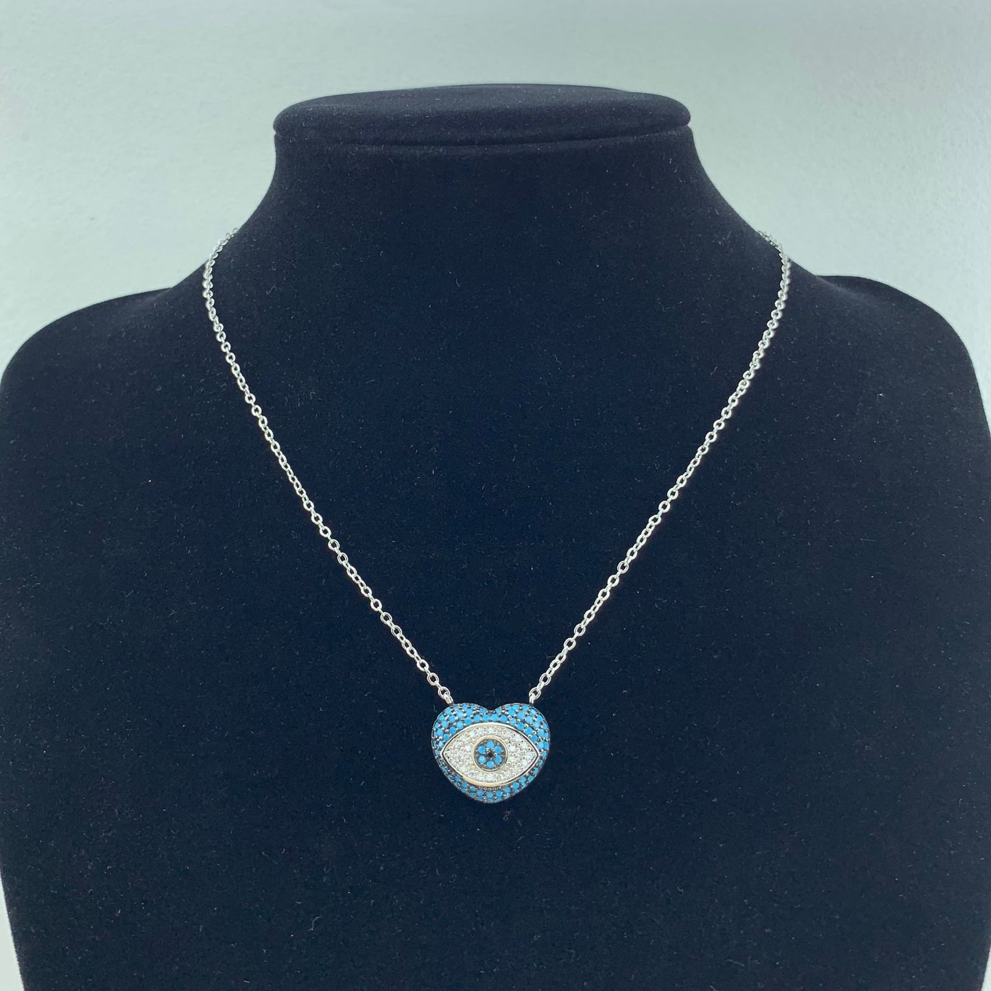 Women's Fashion CZ Evil eye Necklace