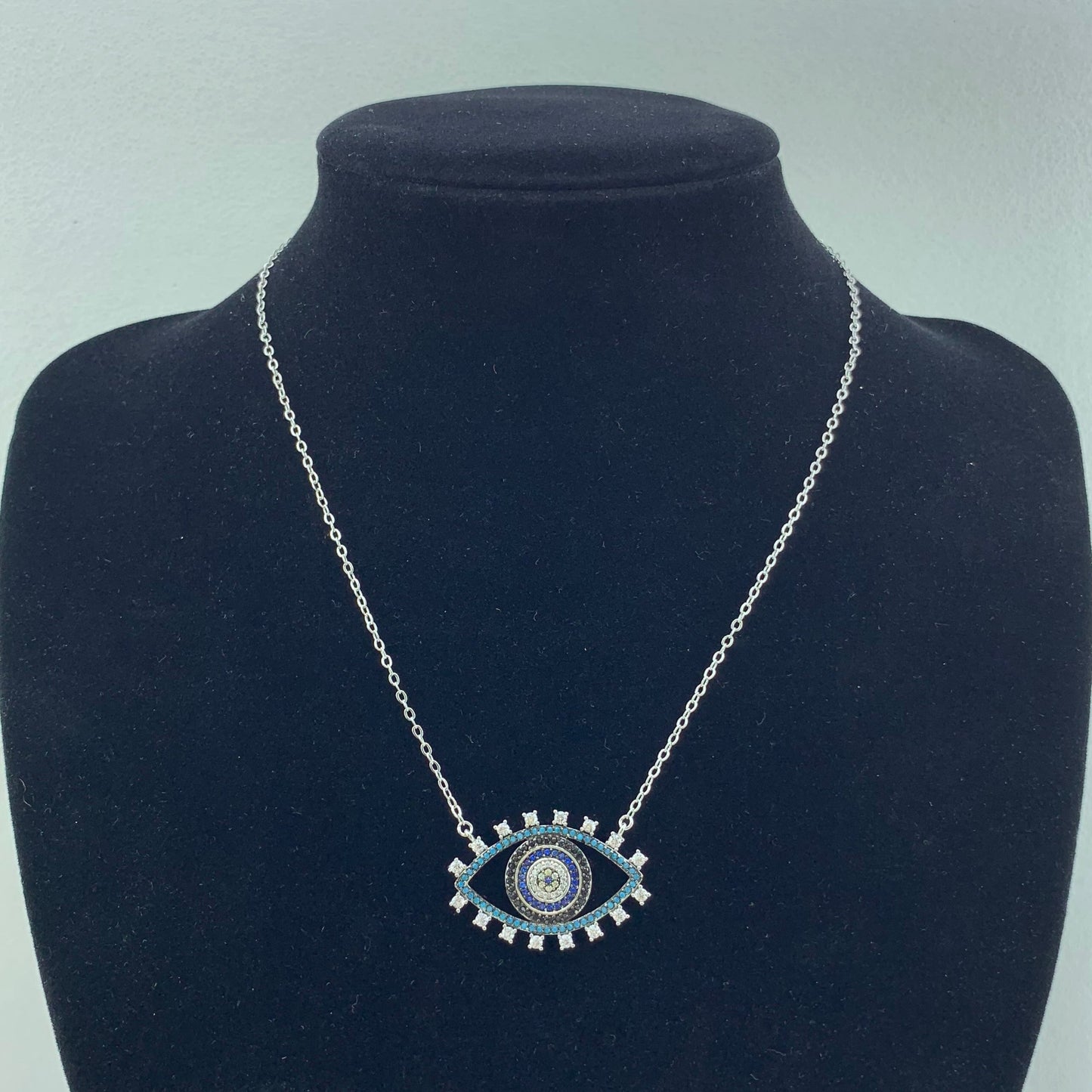 Women's Fashion CZ Evil eye Necklace