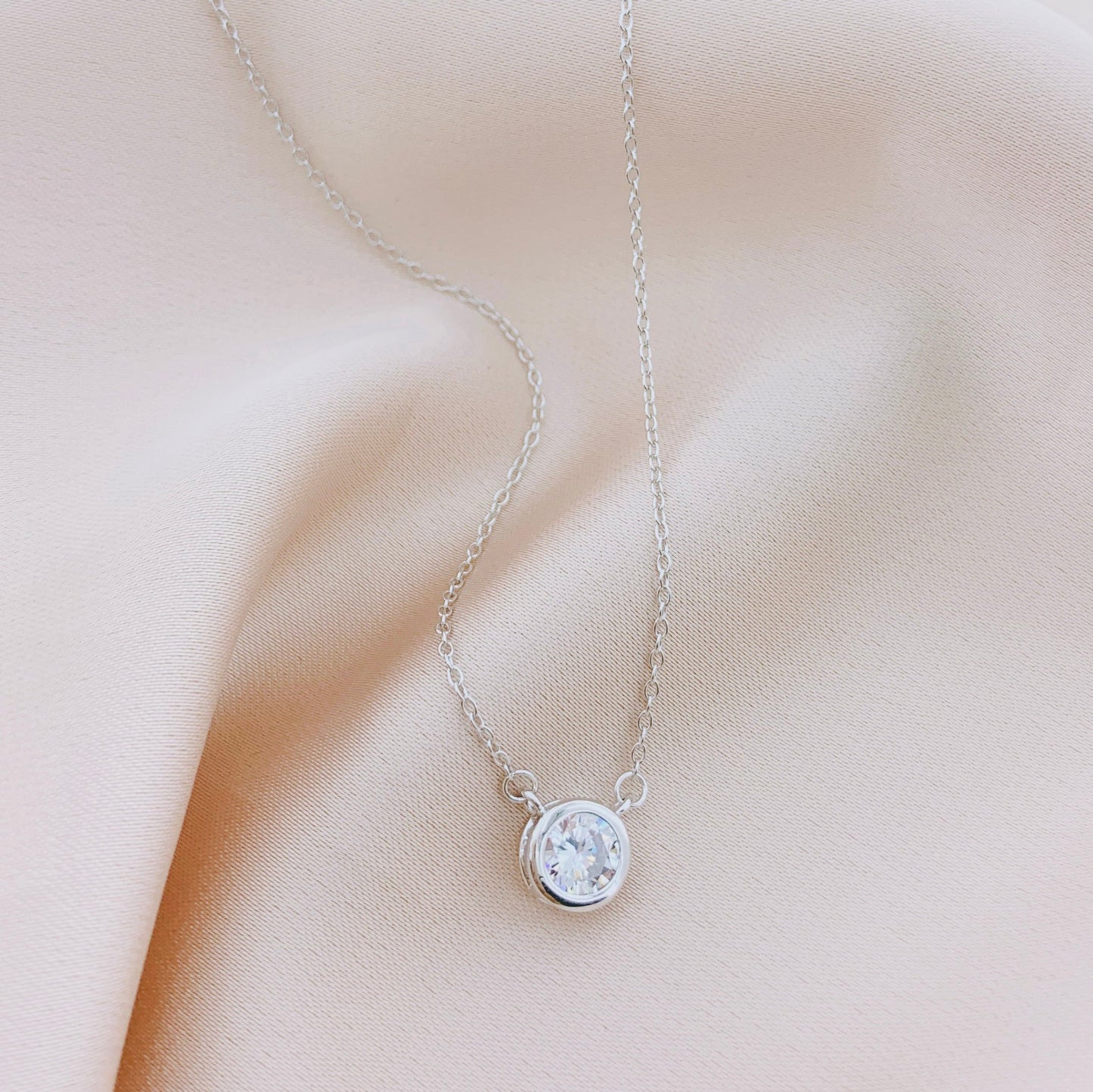 925 Silver CZ Necklace