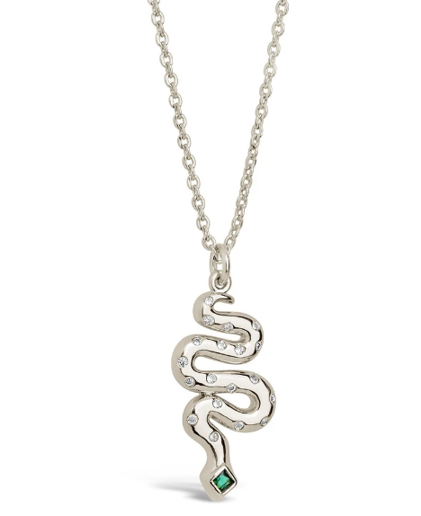 Women's CZ Snake Necklace