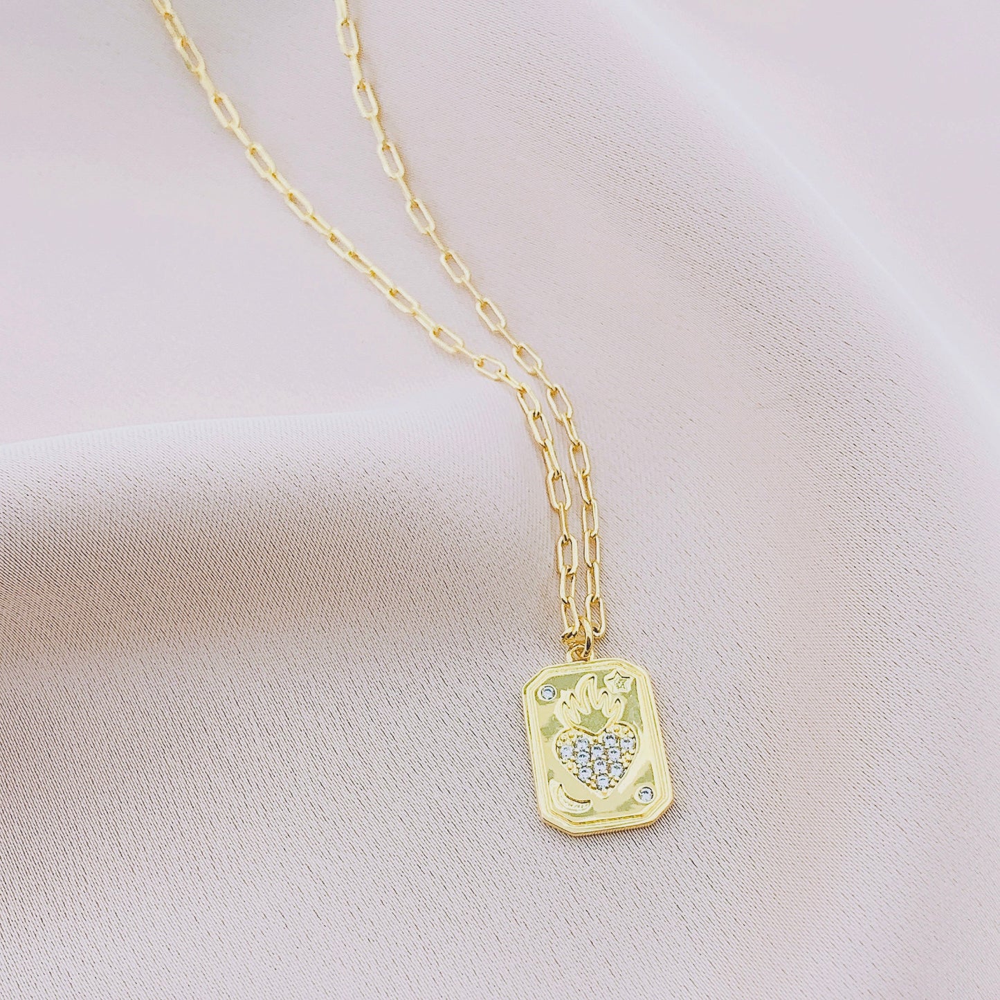 Women's Fashion CZ Pendant Necklace