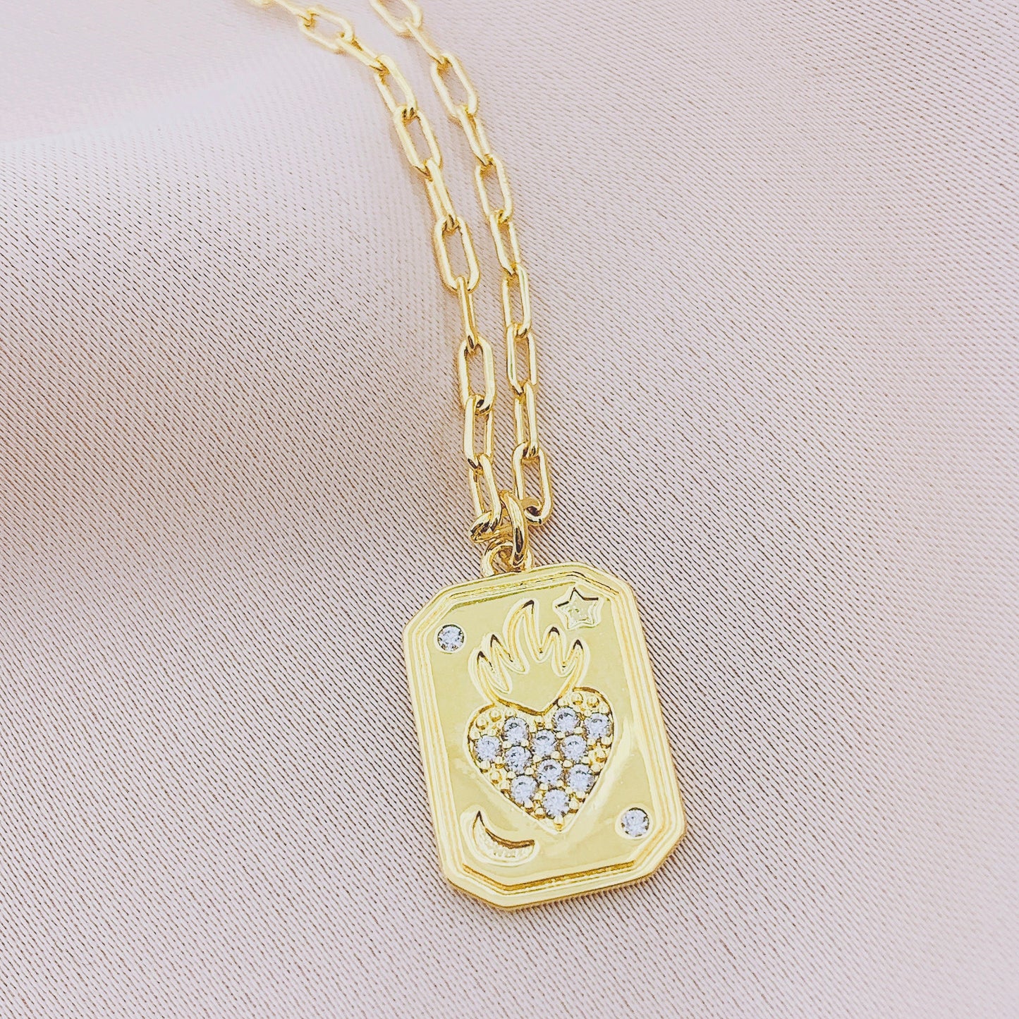 Women's Fashion CZ Pendant Necklace