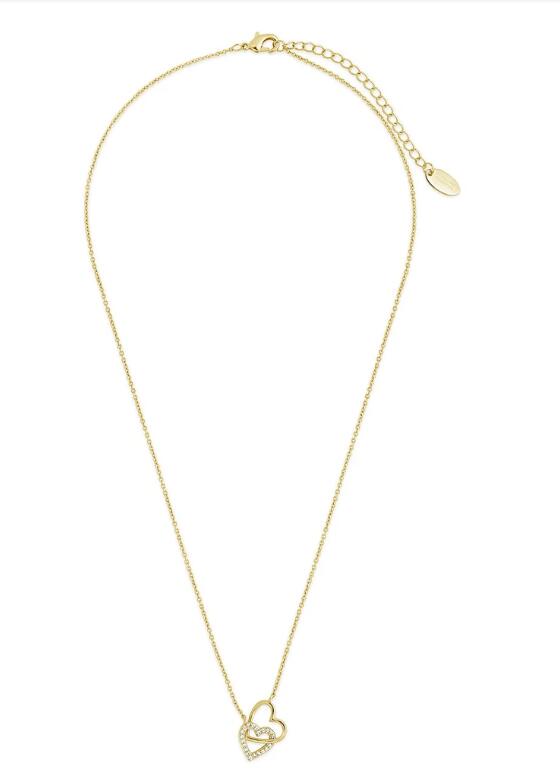 Women's Fashion CZ Heart Necklace