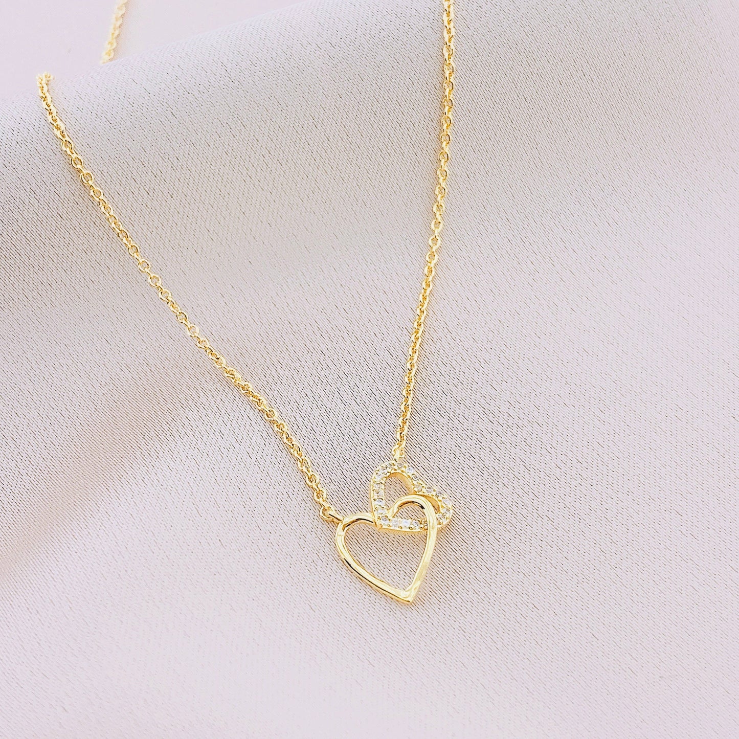 Women's Fashion CZ Heart Necklace