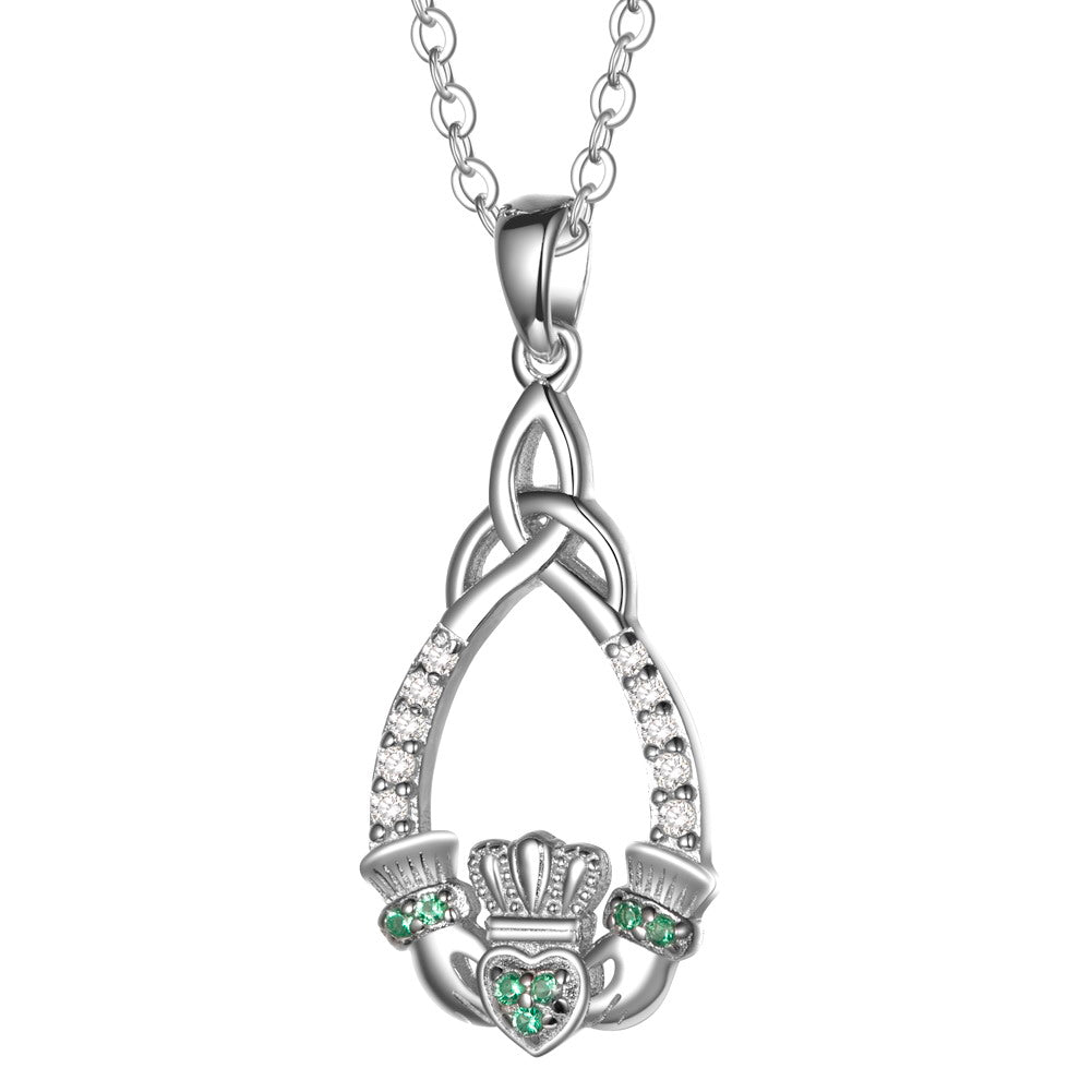 925 Silver CZ Celtic Claddagh Jewelry Sets