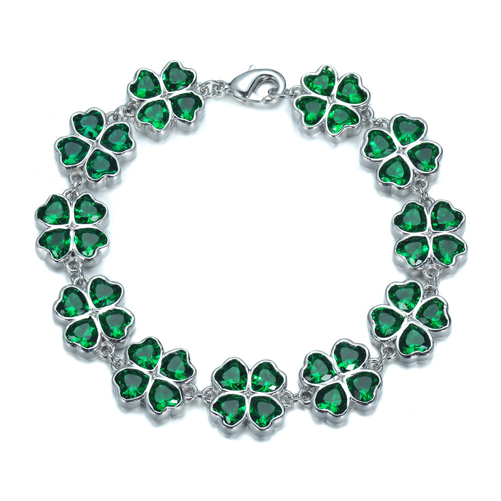 Women's Fashion Four Clover CZ Jewelry Sets