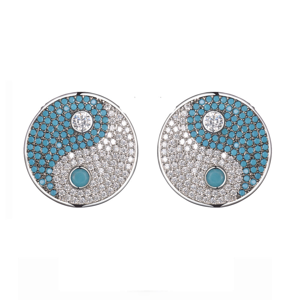 Women's Fashion YinYang CZ Jewelry Sets