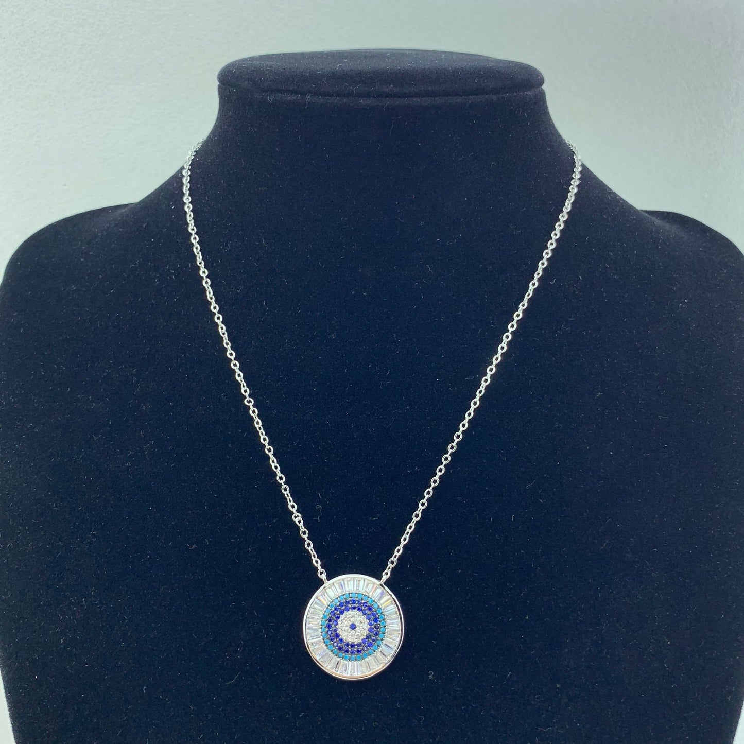 Women's Fashion CZ Evil eye Necklace