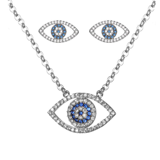 Women's Fashion CZ Evil eye Jewelry Sets