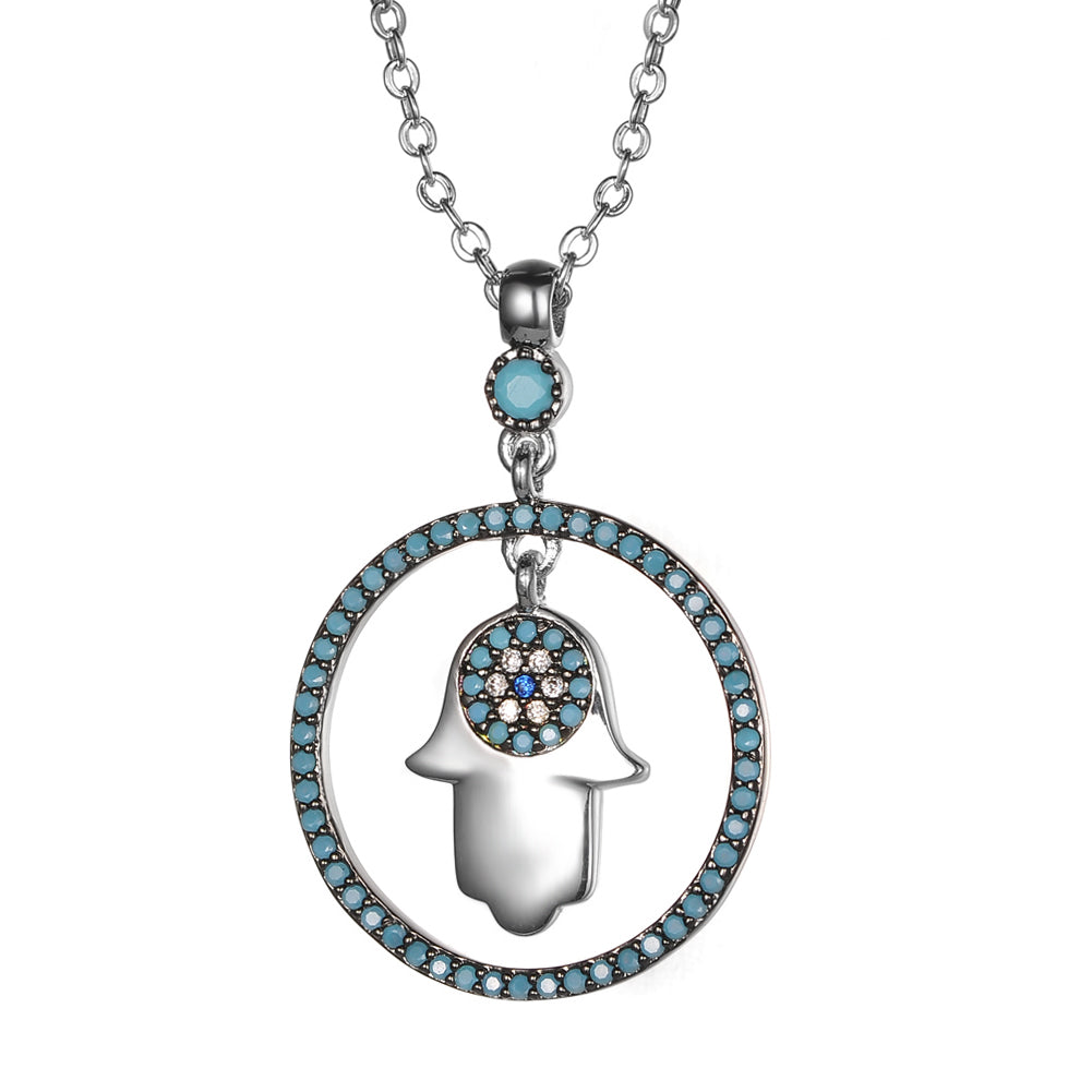 Women's Fashion CZ Hamsa Evil eye Jewelry Sets