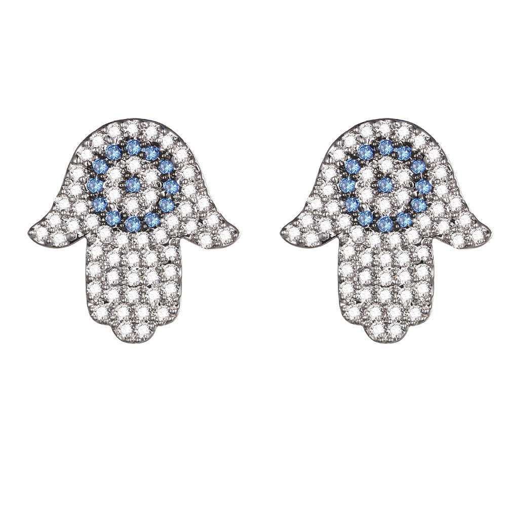 Women's Fashion CZ Hamsa Evil eye Jewelry Sets