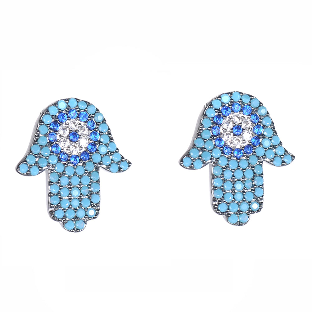 Women's Fashion CZ Hamsa Evil eye Jewelry Sets